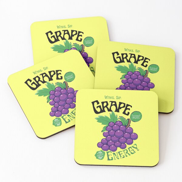 Item preview, Wake Sip Energy Grapes Design designed and sold by LineLoo.