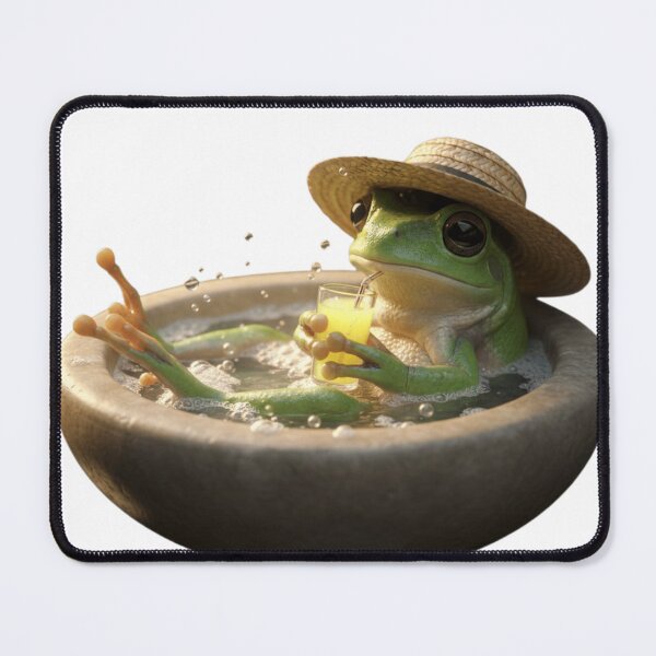 Item preview, Relaxing frog in a hot bath designed and sold by Droosam.