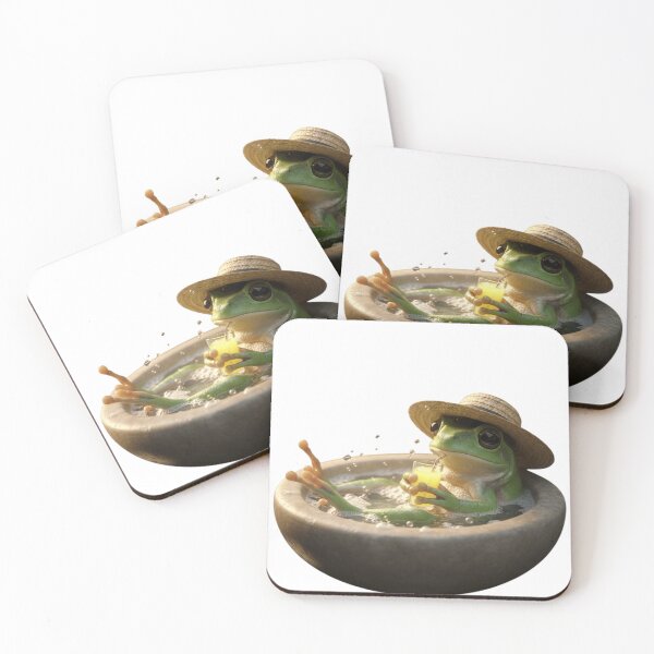 Item preview, Relaxing frog in a hot bath designed and sold by Droosam.