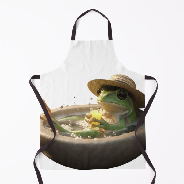 Item preview, Relaxing frog in a hot bath designed and sold by Droosam.