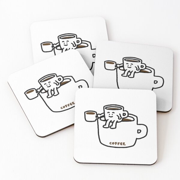 Item preview, a cup of coffee guy on the cup of coffee with a cup of coffee designed and sold by superbaechoo.