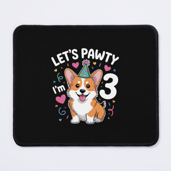Item preview, 3rd Birthday Corgi Dog Lover Pet 3 Years Old B-Day designed and sold by MarkLeedsArt.