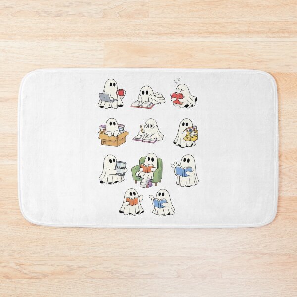 Item preview, 11 Cute Reading Ghosts Sticker Pack | Book Lover Ghost Illustration | Cozy Minimal Art designed and sold by Mahmoud Salah.