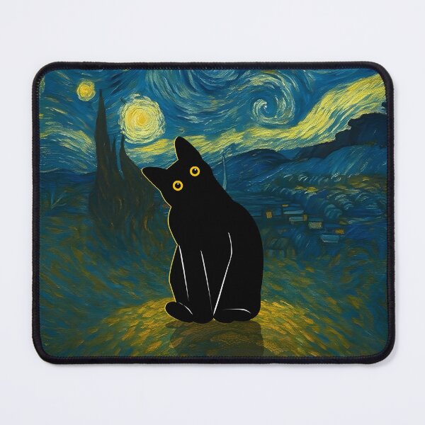 Item preview, cat starry night designed and sold by PurrfectHome.