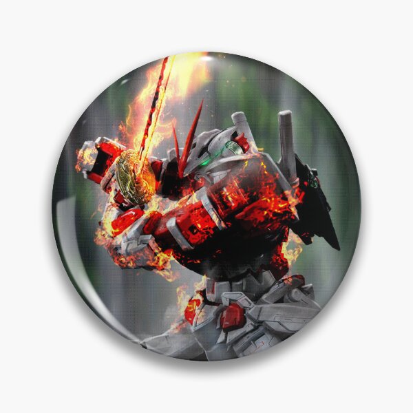 Item preview, full armor Astray Red Frame on fire samurai mecha japan  designed and sold by sabartgunpla.