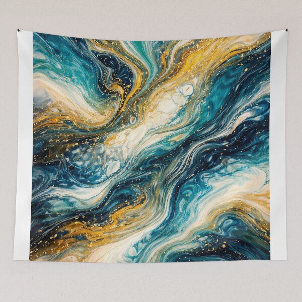 Item preview, Cosmic Ocean Flow Abstract Art designed and sold by Orbit&Ink.