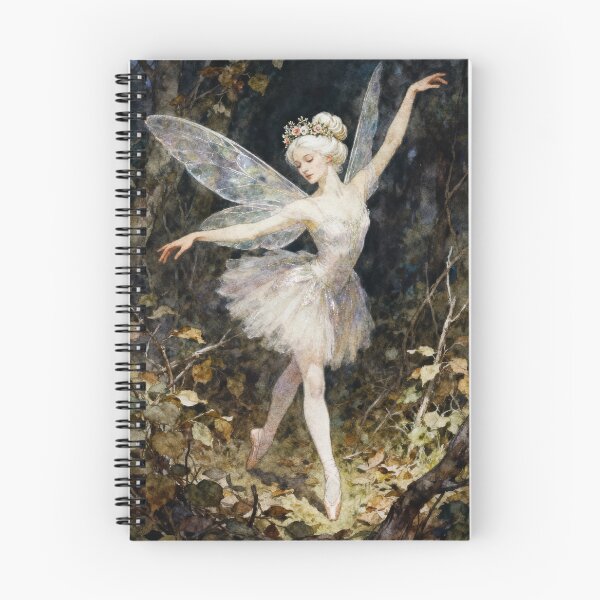 Item preview, Ballet fairy dancing in an enchanted forest designed and sold by alvarlunafae.