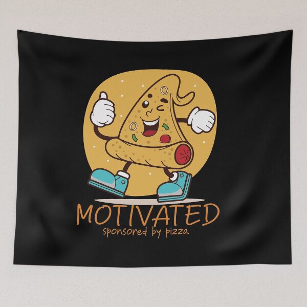 Item preview, Motivated By Pizza - Funny Foodie Quote & Sarcastic Pizza Lover designed and sold by Verse & Vibes.