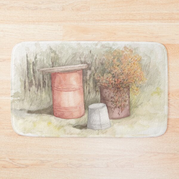 Item preview, Autumn rural landscape barrels designed and sold by IrinaIkar.