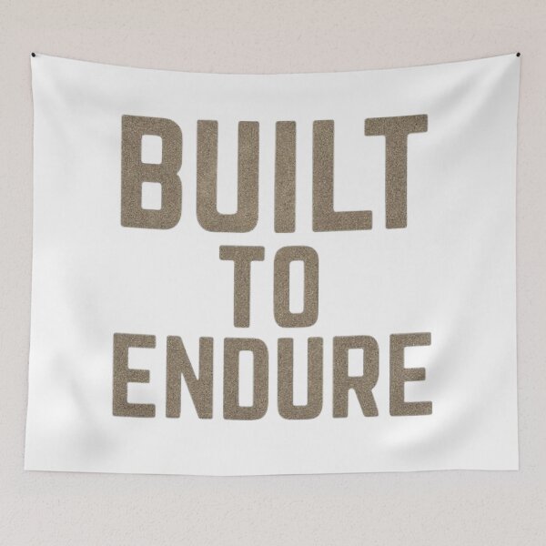 Item preview, Built to Endure Bold Minimal Typography With Grit Aesthetic designed and sold by ViursArtsStore.