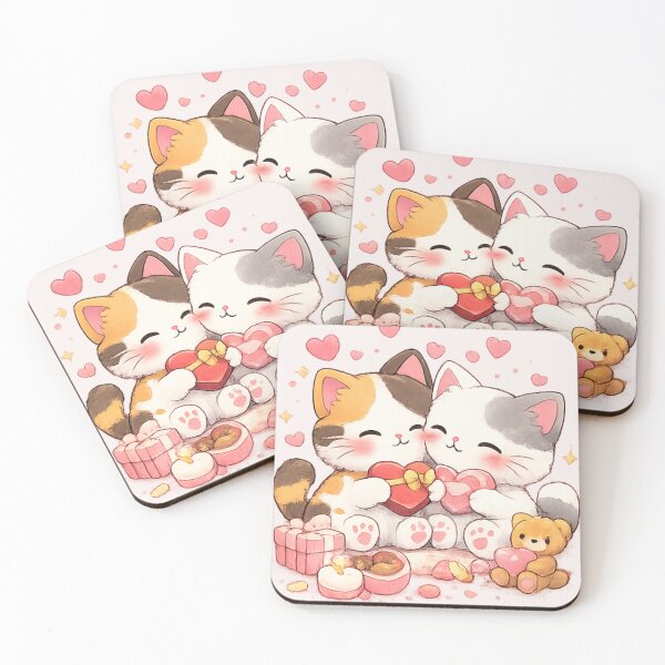 Artikelvorschau, Mochi & Lumi – Valentinstags-Liebeskunst entworfen und verkauft von Mochi Studio.