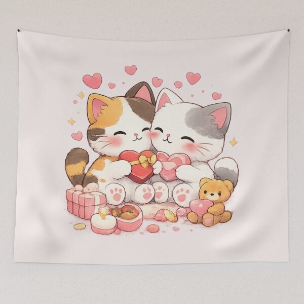 Artikelvorschau, Mochi & Lumi – Valentinstags-Liebeskunst entworfen und verkauft von Mochi Studio.