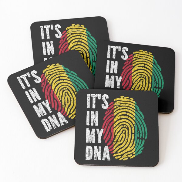 Item preview, IT'S IN MY DNA Guinea  Flag Roots designed and sold by CosmoKitsch.