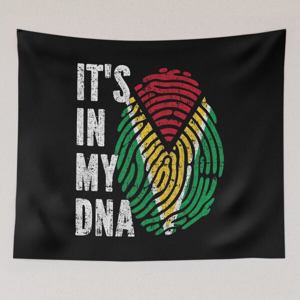 Item preview, IT'S IN MY DNA Guyana Flag Roots designed and sold by CosmoKitsch.