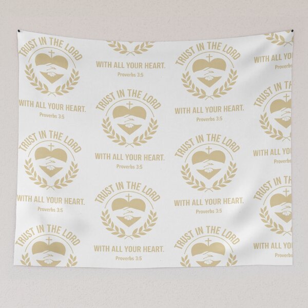 Item preview, Trust in the Lord With All Your Heart – Proverbs 3:5 Christian Design designed and sold by LawsonPrints.
