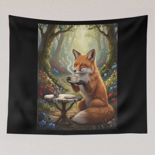 Item preview, Serene Sips in Sunlit Woods designed and sold by FoxVibes.