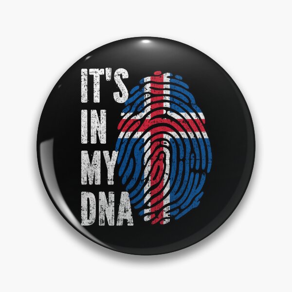 Item preview, IT'S IN MY DNA Iceland Flag Roots designed and sold by CosmoKitsch.