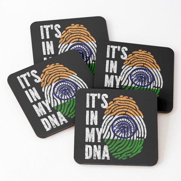 Item preview, IT'S IN MY DNA India Flag Roots designed and sold by CosmoKitsch.