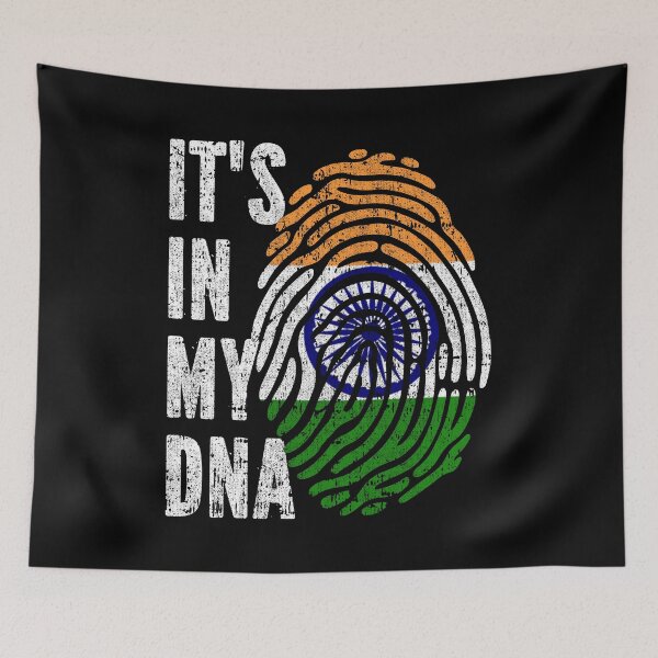 Item preview, IT'S IN MY DNA India Flag Roots designed and sold by CosmoKitsch.