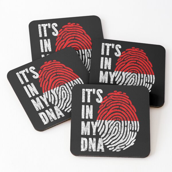 Item preview, IT'S IN MY DNA Indonesia Flag Roots designed and sold by CosmoKitsch.