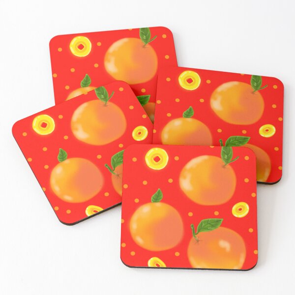 Item preview, Oranges and Gold coins for Chinese New Year designed and sold by SundropsDesigns.