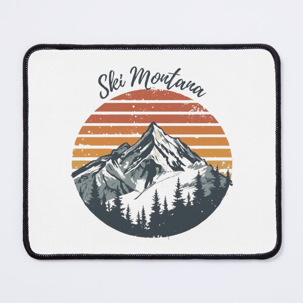 Item preview, Ski Montana Retro Skiing Design Vintage Alpine Mountain Graphic for Ski Lovers designed and sold by brianmccourt10.