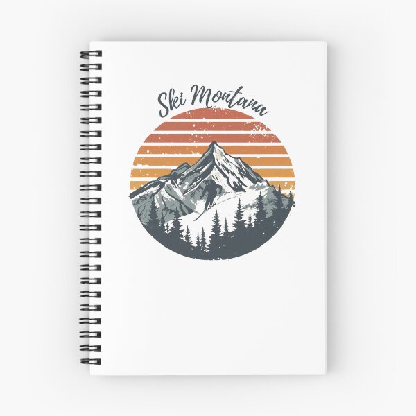 Item preview, Ski Montana Retro Skiing Design Vintage Alpine Mountain Graphic for Ski Lovers designed and sold by brianmccourt10.