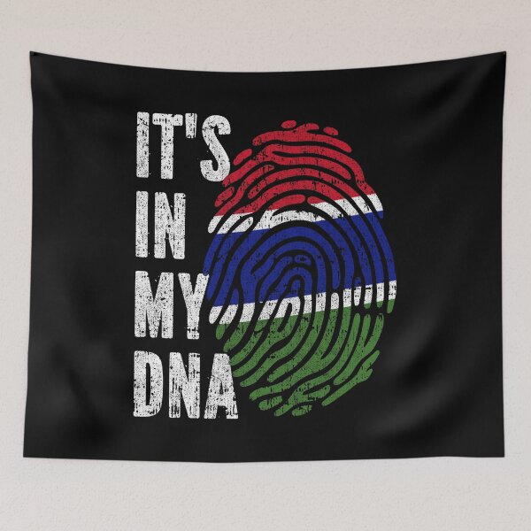 Item preview,  IT'S IN MY DNA The Gambia Flag Roots designed and sold by CosmoKitsch.