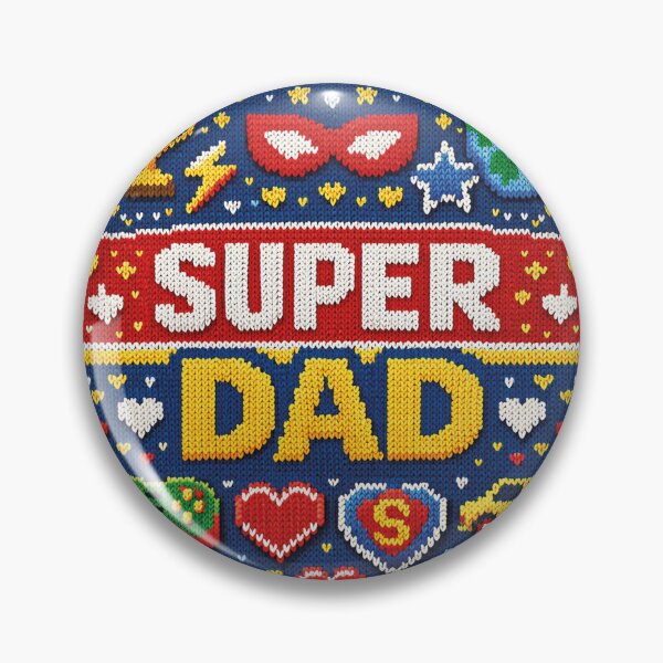 Artikelvorschau, Super Dad Strickdesign für Helden-Väter entworfen und verkauft von Mauswohn.