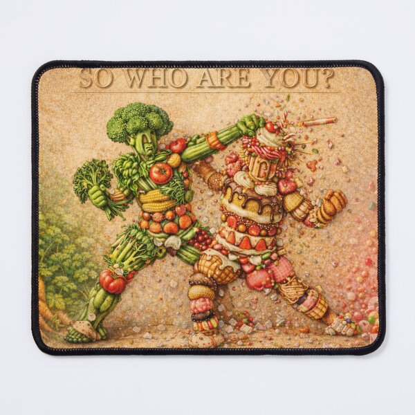 Item preview, Veggie Warrior vs Sweet Beast designed and sold by SpicyWind.