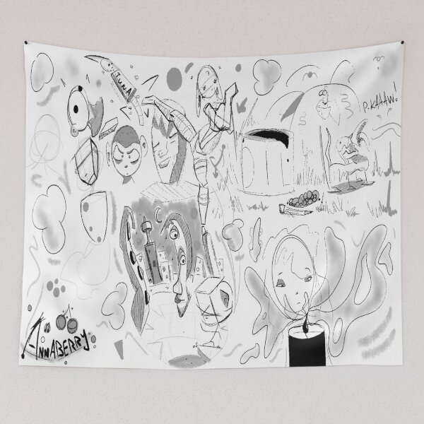 Item preview, Comic-Booky Doodles designed and sold by TheAnneBananne.