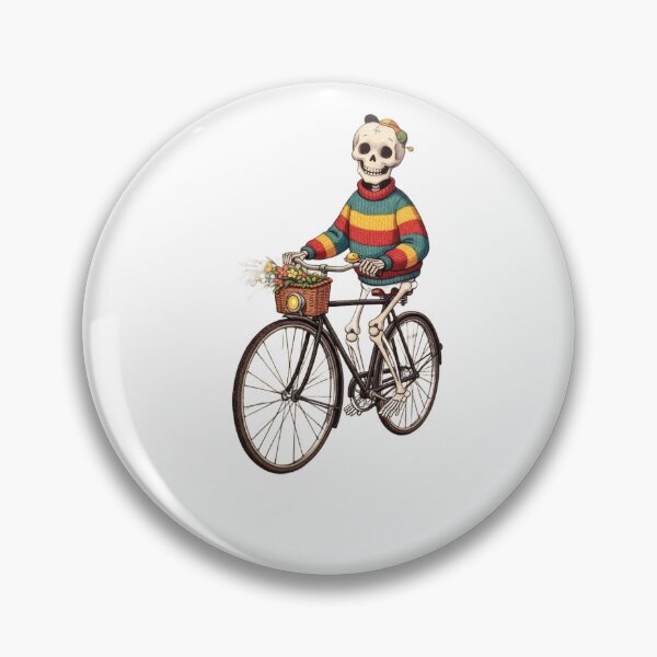 Item preview, Bony cyclist wearing colorful turtleneck and beret against dark backdrop designed and sold by VerizalShop.