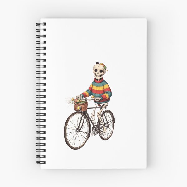 Item preview, Bony cyclist wearing colorful turtleneck and beret against dark backdrop designed and sold by VerizalShop.