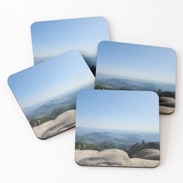 Item preview, Sweeping Seoul Panorama from Bukhansan Summit with Granite Boulders designed and sold by korean-daily.