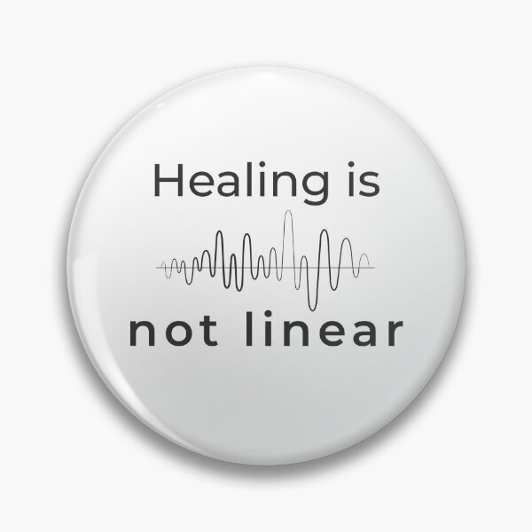 Item preview, Healing is not linear - minimalist motif designed and sold by Bianca Eder - Healing Collection.
