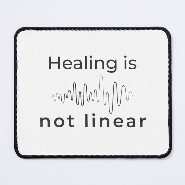 Item preview, Healing is not linear - minimalist motif designed and sold by Bianca Eder - Healing Collection.