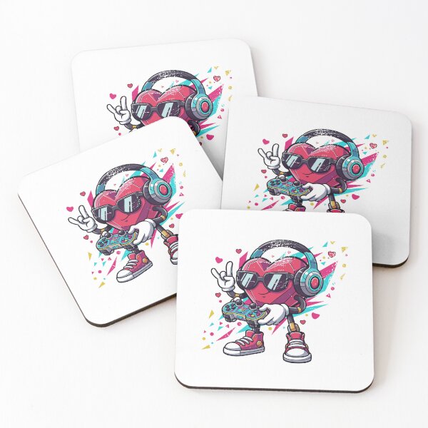 Item preview, Valentines Day Gamer Heart Gaming  designed and sold by Steele-Art.