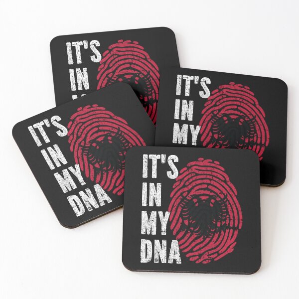 Item preview, IT'S IN MY DNA Albania Flag Roots designed and sold by CosmoKitsch.