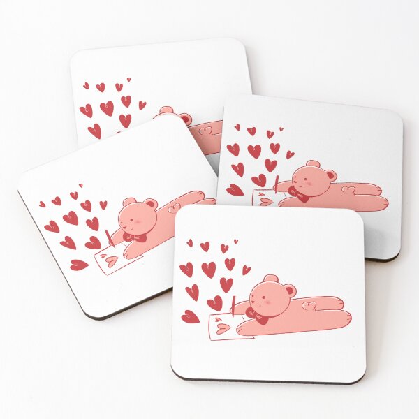 Item preview, Writing You Love – Cute Bear Valentine Illustration designed and sold by ChiaraAless.