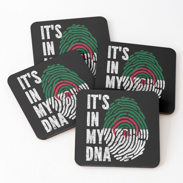 Item preview, IT'S IN MY DNA Algeria Flag Roots designed and sold by CosmoKitsch.