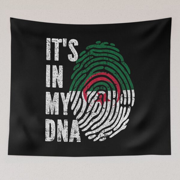 Item preview, IT'S IN MY DNA Algeria Flag Roots designed and sold by CosmoKitsch.