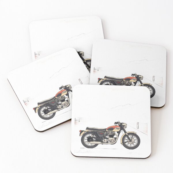 Item preview, Retro-styled motorcycle with custom paint job designed and sold by VerizalShop.