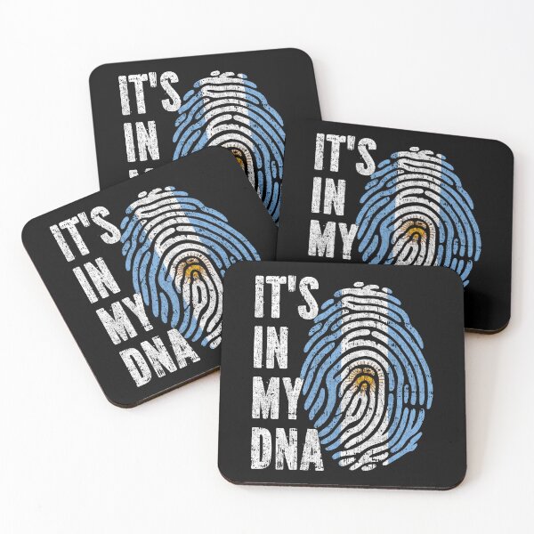 Item preview, IT'S IN MY DNA Argentina Flag Roots designed and sold by CosmoKitsch.