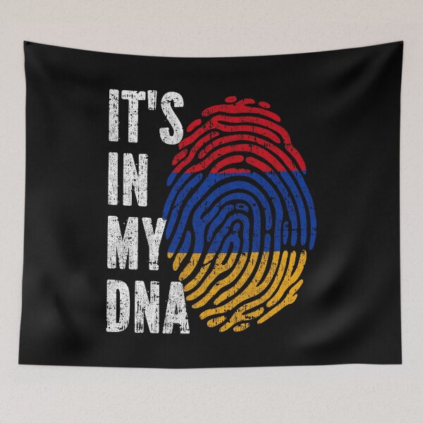 Item preview, IT'S IN MY DNA Armenia Flag Roots designed and sold by CosmoKitsch.