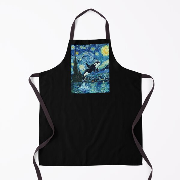 Item preview, Starry Night Orca Ocean Wildlife Painting I designed and sold by Lemon Pepper.