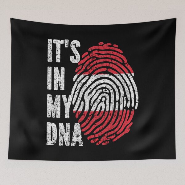 Item preview, IT'S IN MY DNA Austria Flag Roots designed and sold by CosmoKitsch.