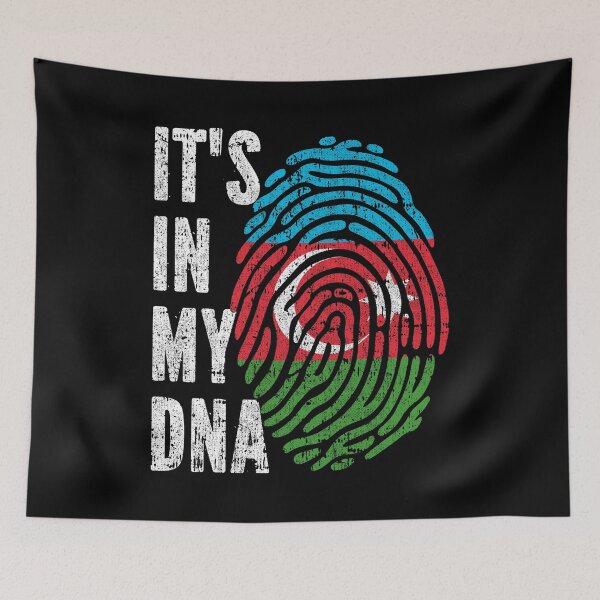 Item preview, IT'S IN MY DNA Azerbaijan Flag Roots designed and sold by CosmoKitsch.