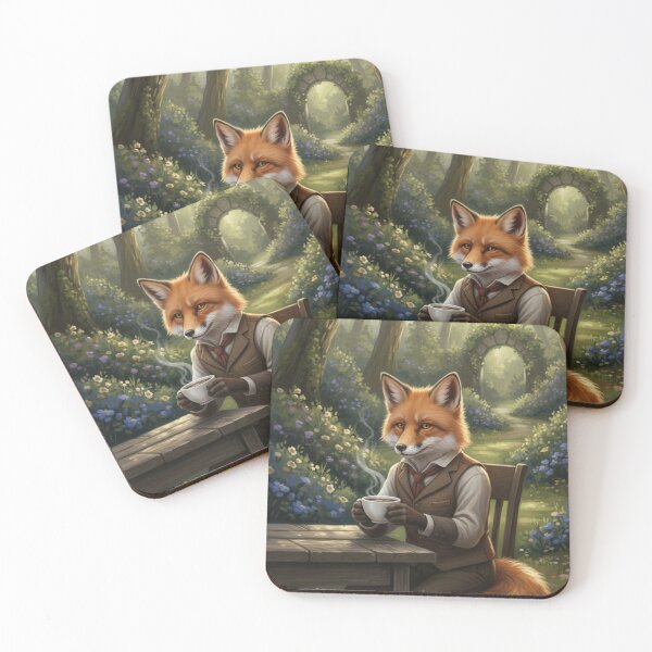 Item preview, Gentleman Fox's Forest Tea Time designed and sold by FoxVibes.