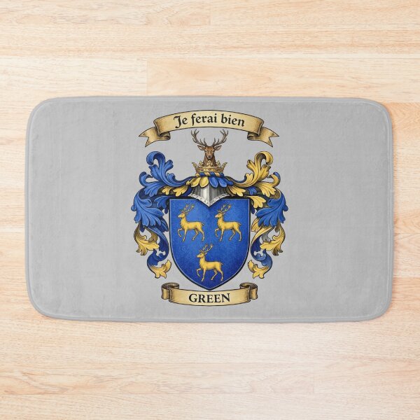 Item preview, The Green Family Coat of Arms designed and sold by BagTown Clans.
