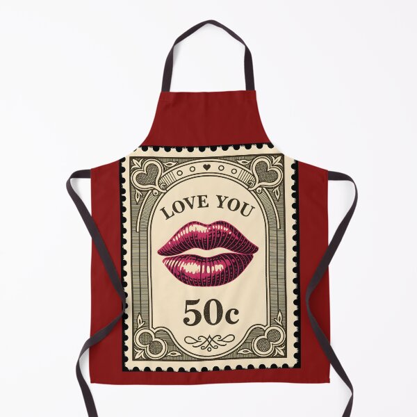 Item preview, A vintage style postal stamp that features a kiss. designed and sold by Ponted.